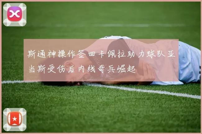 斯通神操作签回卡佩拉助力球队亚当斯受伤后内线奇兵崛起